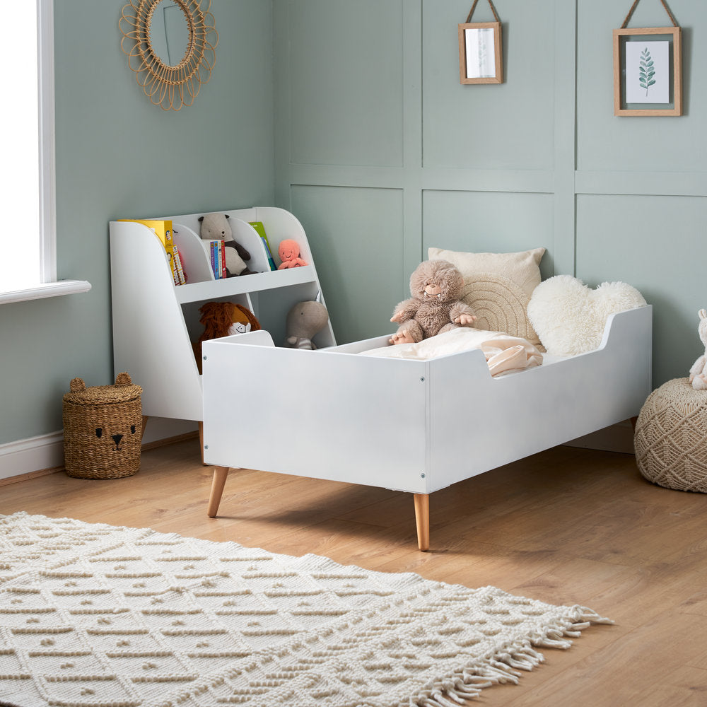 Obaby Maya Single Bed - White with Natural - Land of Little