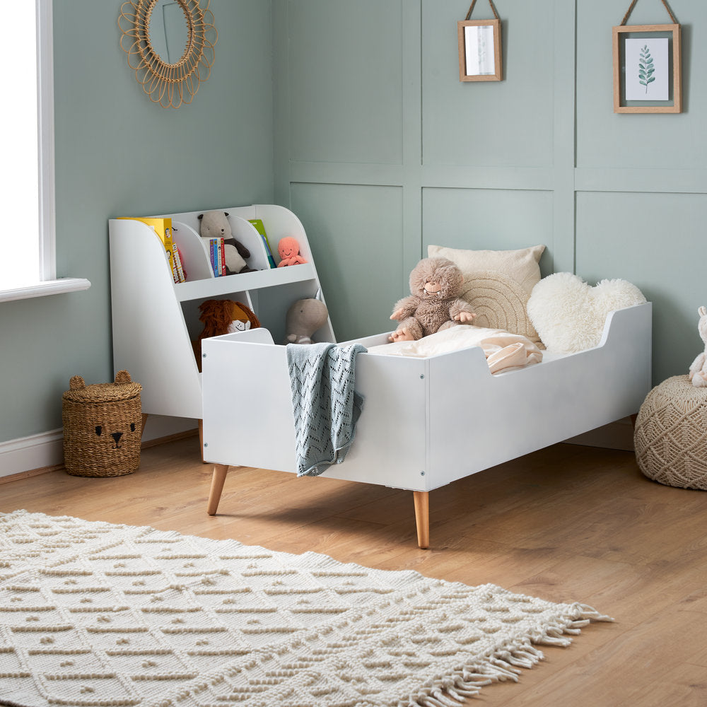 Obaby Maya Single Bed - White with Natural - Land of Little