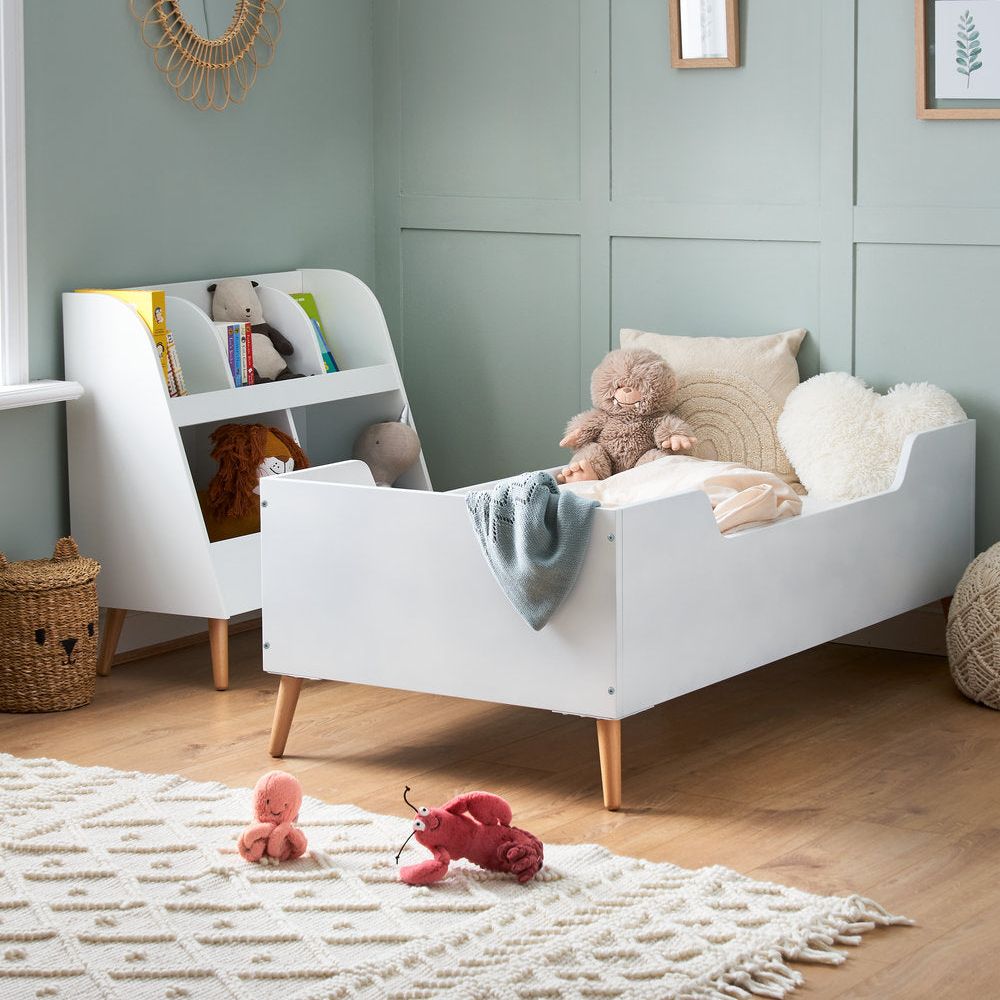 Obaby Maya Single Bed - White with Natural - Land of Little