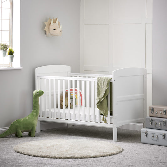 Obaby Grace Cot Bed- available in White, Taupe Grey or Warm Grey - Land of Little