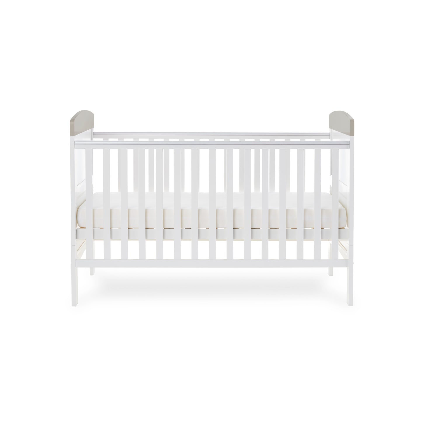 Obaby Grace Inspire Cot Bed - Me & Mini Me Elephants Pink & Grey - Land of Little
