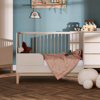 Obaby Astrid 2 piece set - Including the Astrid Cot Bed and Changing Unit in a White or Satin finish - Land of Little