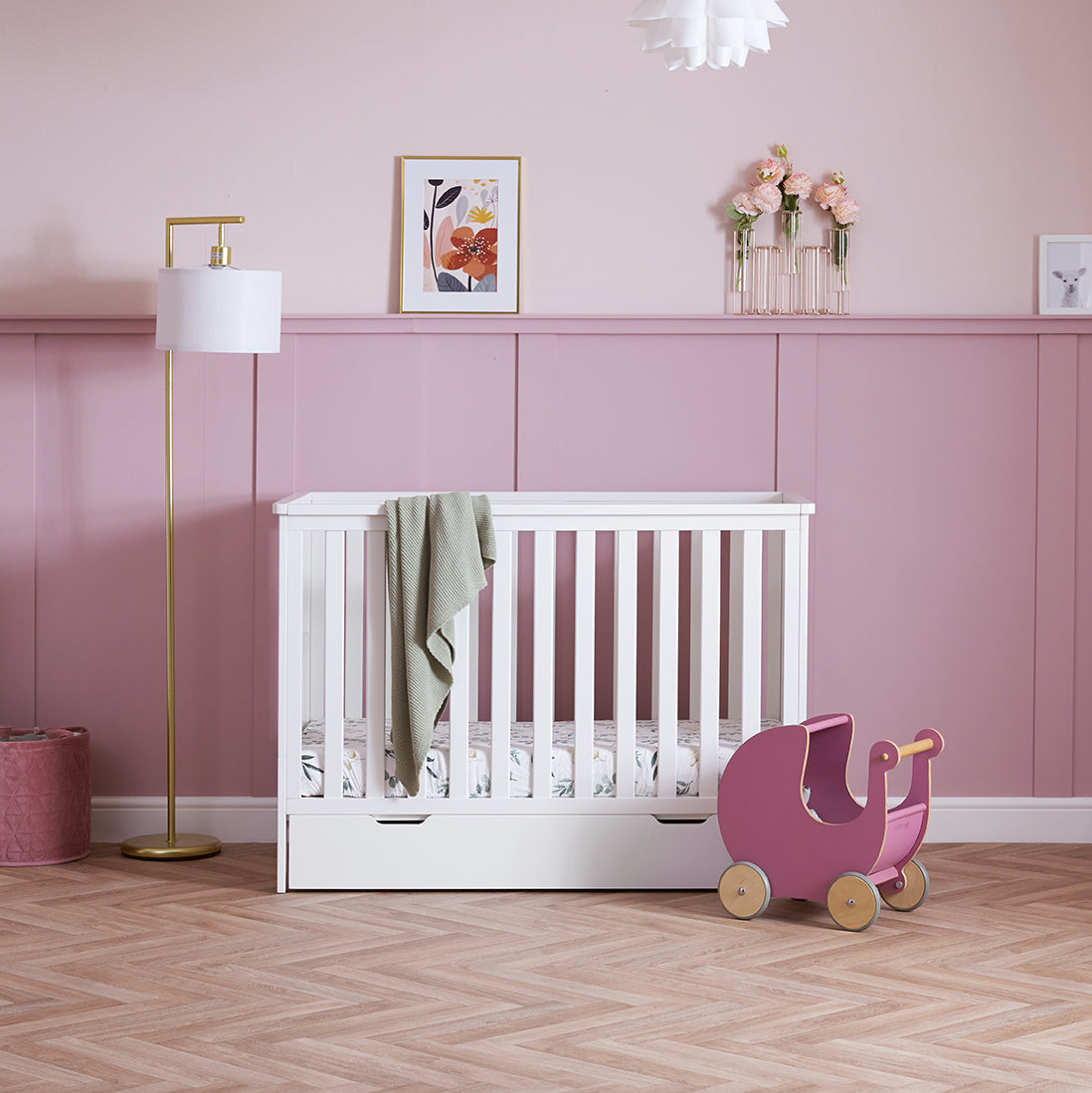 Obaby Evie Under Drawer for Evie Mini Cot Bed in a White or Cachemere finish - Land of Little