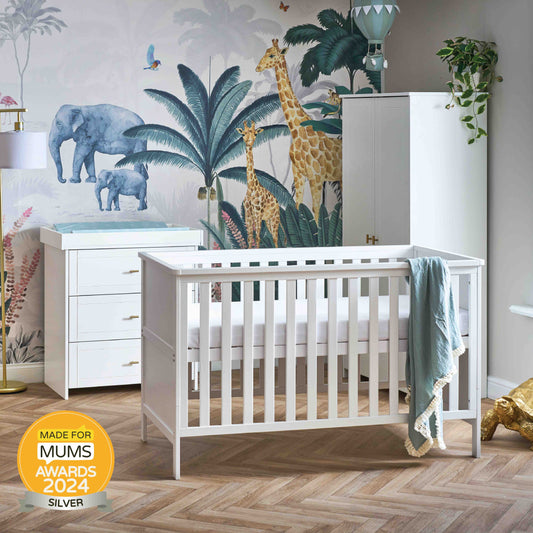 Obaby Evie Cot Bed in a White or Cashmere finish - Land of Little