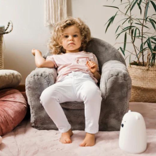 moKee Toddler's Pufee Grey Armchair