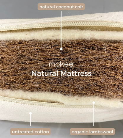 moKee all natural mattress in 120 x 60cm