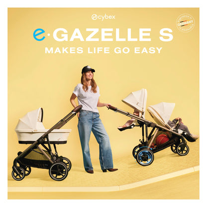 Cybex e-Gazelle S - single to double electric pushchair